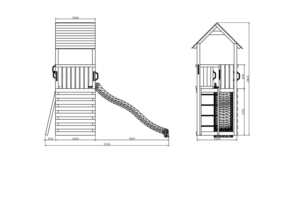Adventure Peaks Fortress  1 Children's Play Tower