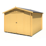 Shire Bradley 10x10 Log Cabin 19mm interlock Cladding