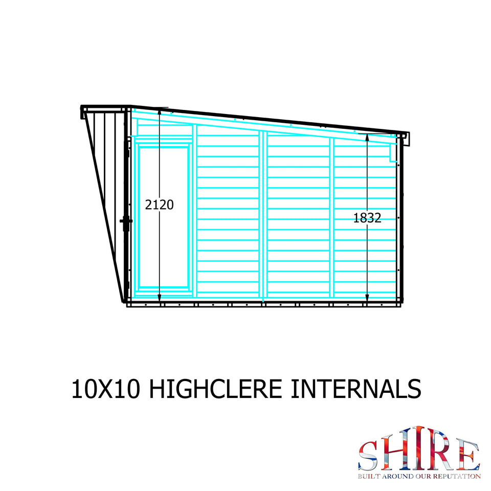 10x10 Shire highclere Summerhouse