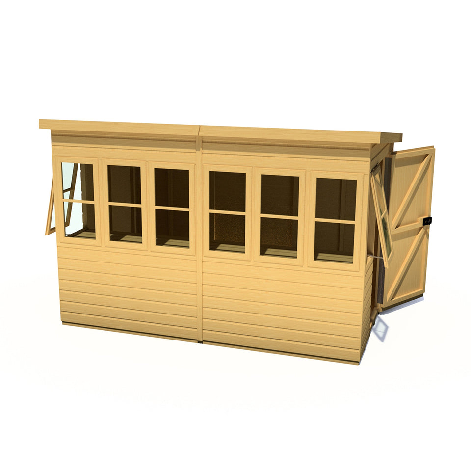10x6 Sun Pent Potting Shed