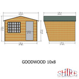 Goodwood 10x8 Style C Summerhouse 12mm Shiplap