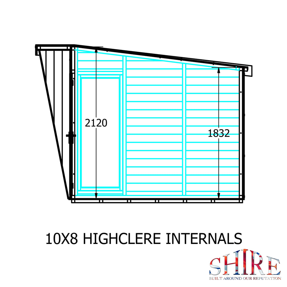 10x8 Shire highclere 10x8 Summerhouse