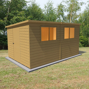 Caldey Single door 12x8 style A 12mm Shiplap Garden Shed