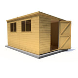 Caldey Single door style B  12x8 12mm Shiplap Garden Shed