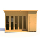 Aster 12x8 Right Hand Storage and Summerhouse 12mm Shiplap