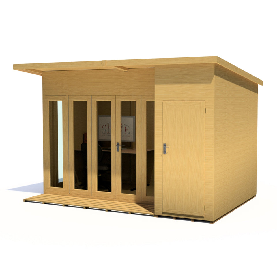 Aster 12x8 Right Hand Storage and Summerhouse 12mm Shiplap