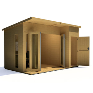 Aster 12x8 Right Hand Storage and Summerhouse 12mm Shiplap