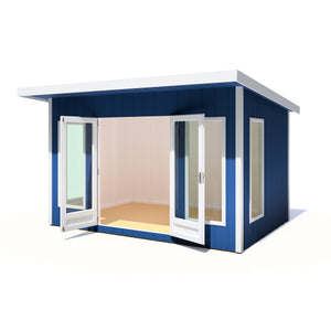 12x8 insulated Garden Studio Office Pent Roof