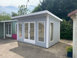 12x8 insulated Garden Studio Office Pent Roof