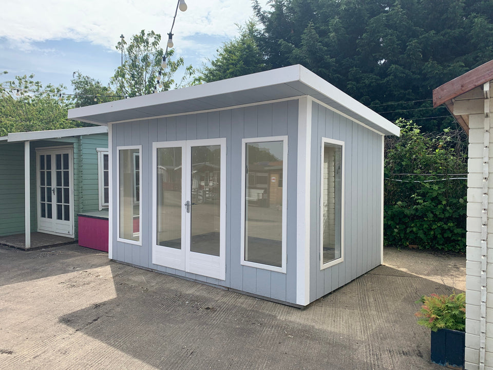 12x8 insulated Garden Studio Office Pent Roof
