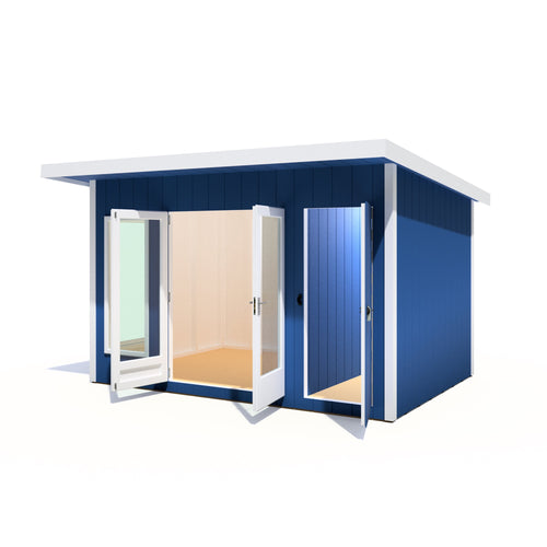 12x8 insulated Garden Studio Office and Store Pent Roof