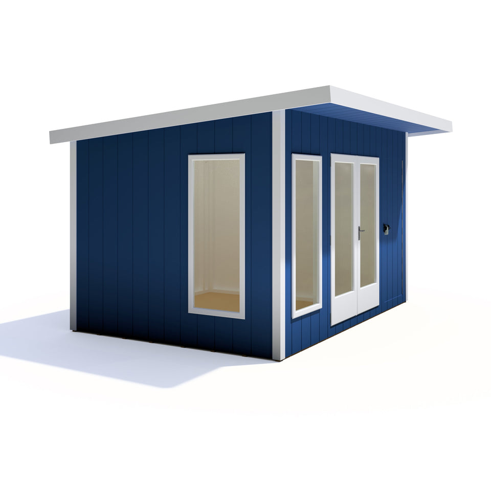 12x8 insulated Garden Studio Office and Store Pent Roof