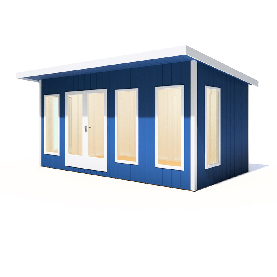 16x8 insulated Garden Studio Office Pent Roof