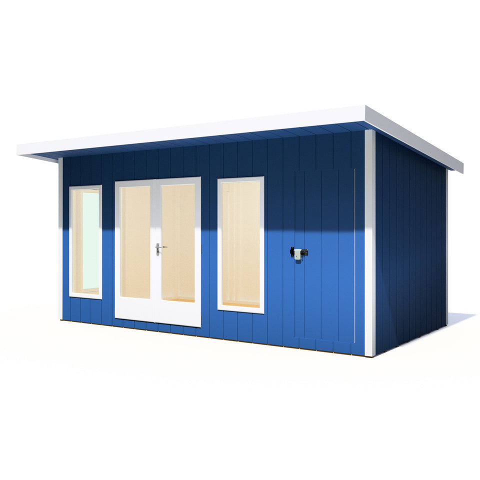 16x8 insulated Garden Studio Office Pent Roof