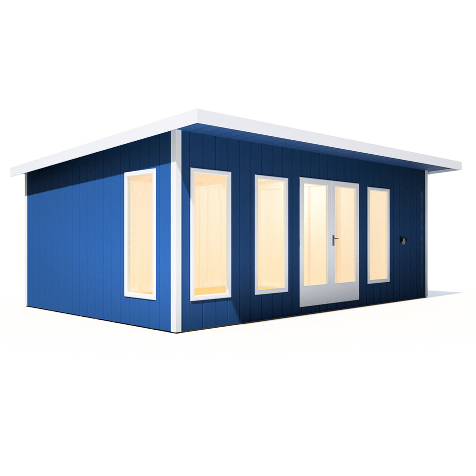 20x12 insulated Garden Studio Office and Store Pent Roof