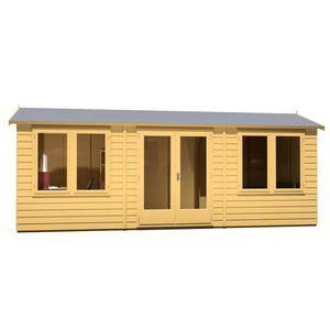 20x8 insulated Garden Studio Office with double doors