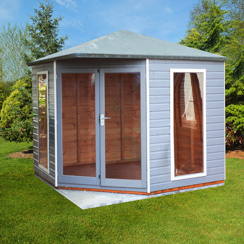 Larkspur 7x7 Corner Summerhouse 12mm Shiplap