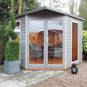 Larkspur 8x8 Corner Summerhouse 12mm Shiplap