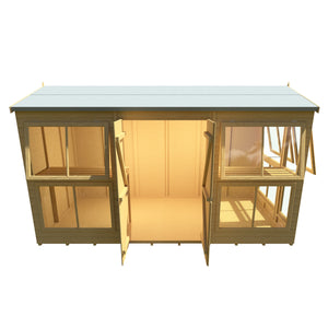 8x12 Sunhut Potting Shed with double doors