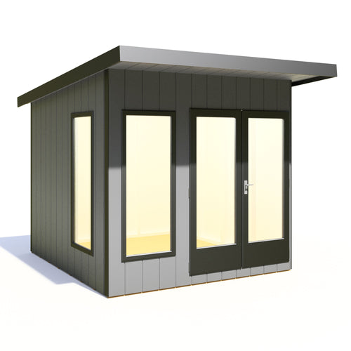 8x8 insulated Garden Studio Office Pent Roof