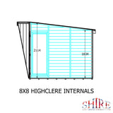8x8 Shire highclere 10x8 Summerhouse