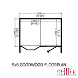 Goodwood 9x6 Style C Summerhouse 12mm Shiplap