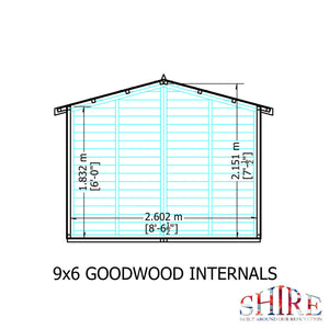 Goodwood 9x6 Style C Summerhouse 12mm Shiplap
