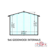 Goodwood 9x6 Style C Summerhouse 12mm Shiplap