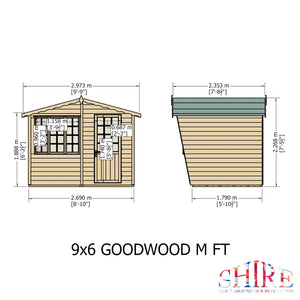 Goodwood 9x6 Style C Summerhouse 12mm Shiplap