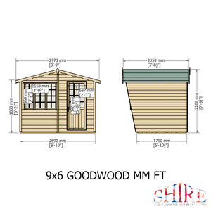 Goodwood 9x6 Style C Summerhouse 12mm Shiplap
