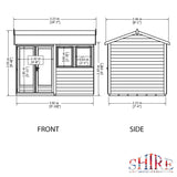 10x7 Garden Studio / Office 20mm Superlap Cladding