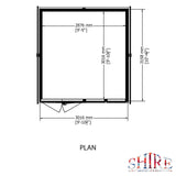 10x10 Garden Studio / Office 20mm Superlap Cladding