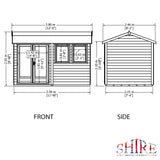 12x7 Garden Studio / Office 20mm Superlap Cladding