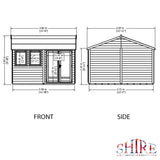 12x12 Garden Studio / Office 20mm Superlap cladding