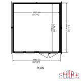 12x12 Garden Studio / Office 20mm Superlap cladding