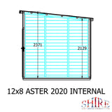 Aster 12x8 Left Hand Storage unit and Summerhouse 12mm Shiplap