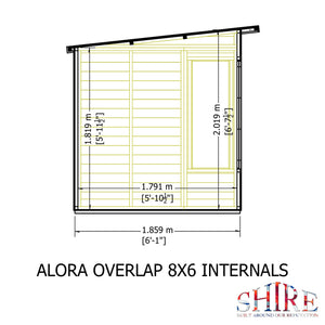 Shire 8x6 Alora Pent Summerhouse