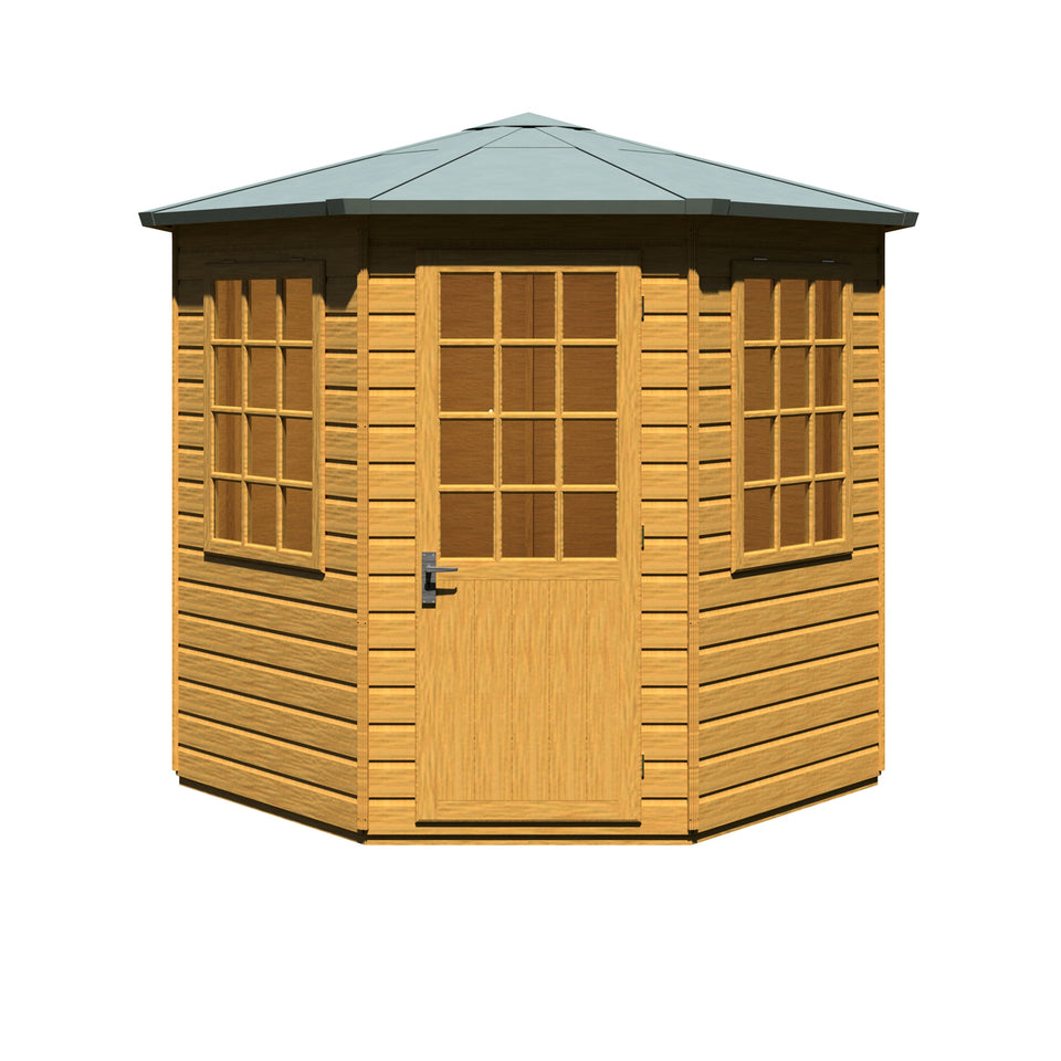 Arreton Hexagonal 8x8 12mm Shiplap Summerhouse