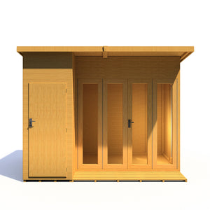 Aster 10x8 Left Hand Storage and Summerhouse 12mm Shiplap
