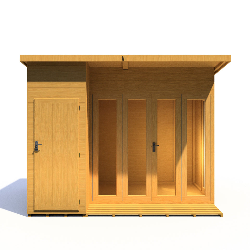 Aster 10x8 Left Hand Storage and Summerhouse 12mm Shiplap