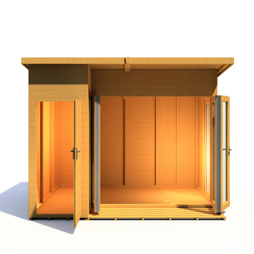 Aster 10x8 Left Hand Storage and Summerhouse 12mm Shiplap