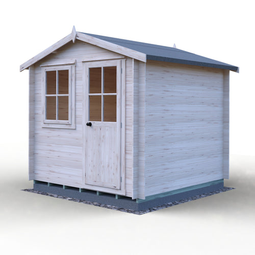 Shire Avesbury 8x8 Log Cabin 19mm interlock  Cladding