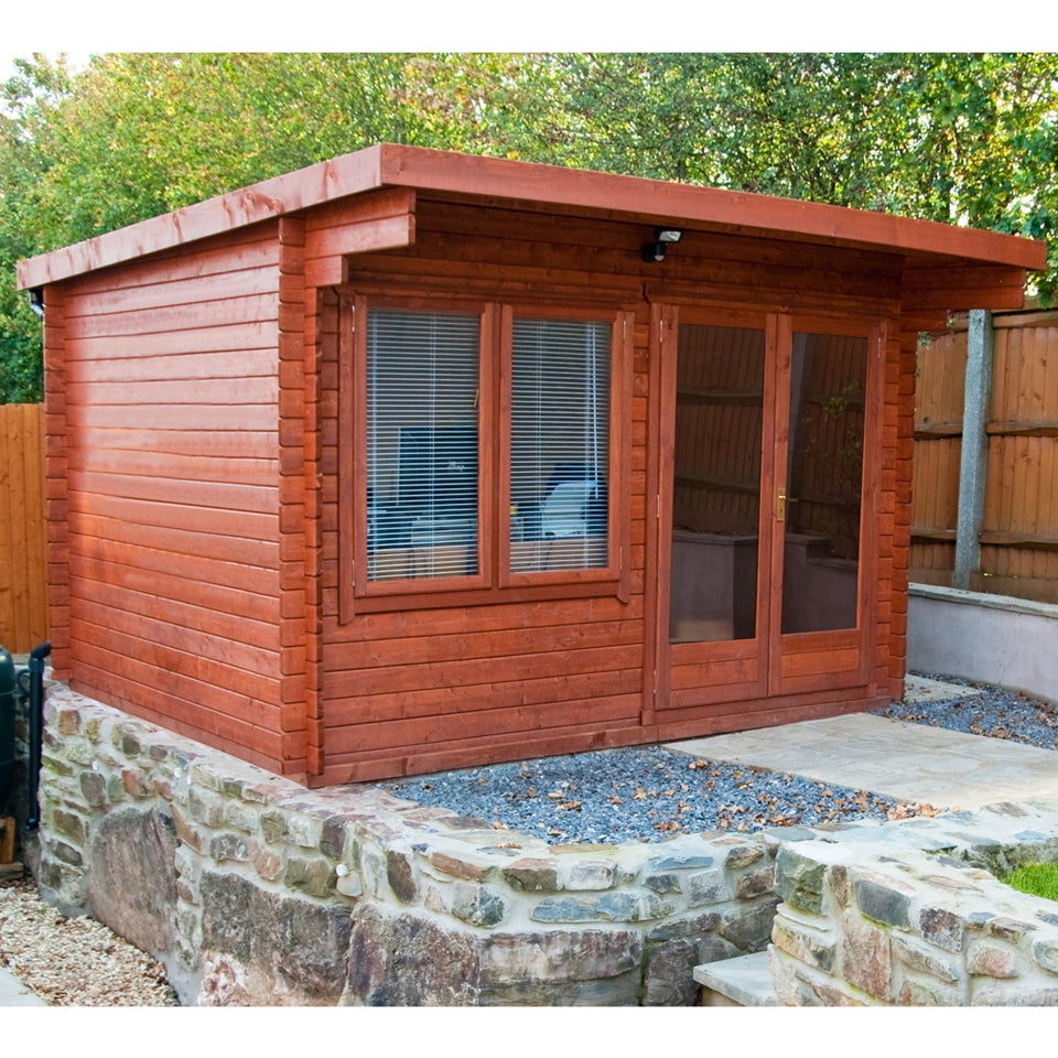 Shire 12x12 Belgravia Log Cabin 28mm Cladding