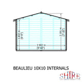 Beaulieu 10x10 Summerhouse 12mm Shiplap