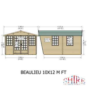 Beaulieu 10x12 Summerhouse 12mm Shiplap