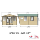 Beaulieu 10x12 Summerhouse 12mm Shiplap