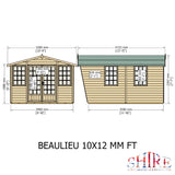 Beaulieu 10x12 Summerhouse 12mm Shiplap