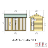 Blenheim 10x6 Summerhouse 12mm Shiplap