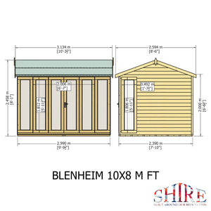 Blenheim 10x8 Summerhouse 12mm Shiplap