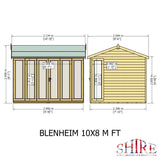 Blenheim 10x8 Summerhouse 12mm Shiplap